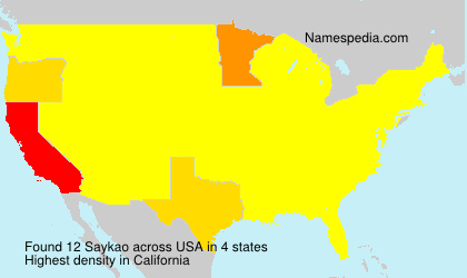 Surname Saykao in USA