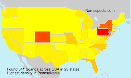 Surname Scanga in USA
