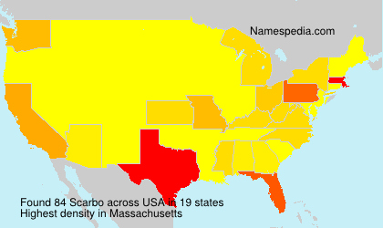 Surname Scarbo in USA