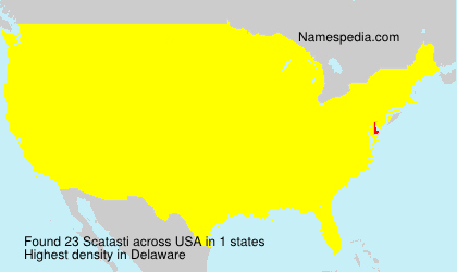 Surname Scatasti in USA