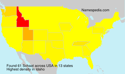 Surname Schaat in USA Surname Schaat in USA