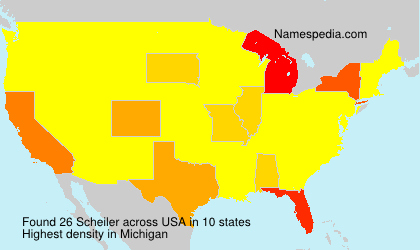 Surname Scheiler in USA