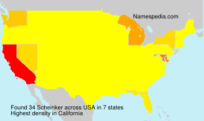 Surname Scheinker in USA