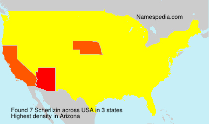 Surname Scherlizin in USA