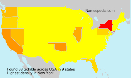 Surname Schilde in USA