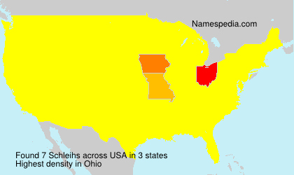 Surname Schleihs in USA