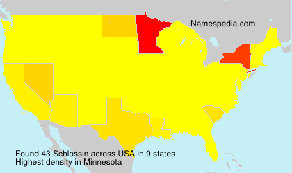 Surname Schlossin in USA