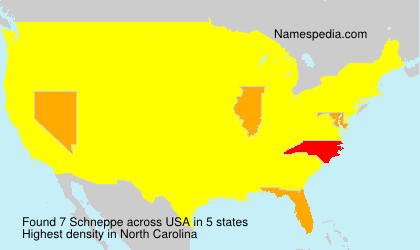 Surname Schneppe in USA