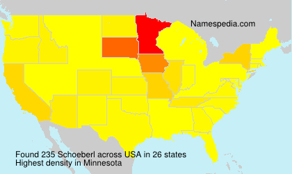 Surname Schoeberl in USA