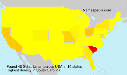Surname Schraibman in USA