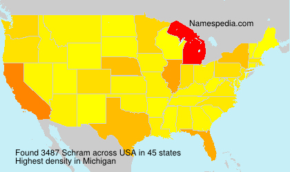 Surname Schram in USA