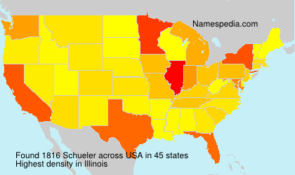 Surname Schueler in USA