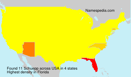 Surname Schuepp in USA