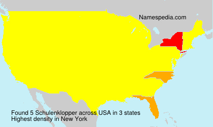 Surname Schulenklopper in USA