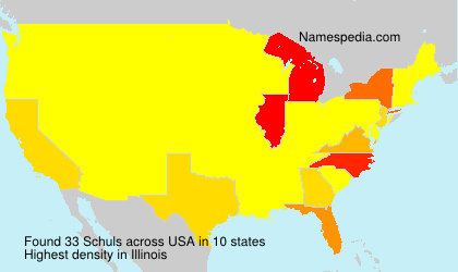 Surname Schuls in USA