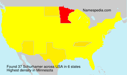 Surname Schurhamer in USA Surname Schurhamer in USA