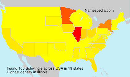 Surname Schwingle in USA