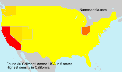 Surname Sclimenti in USA