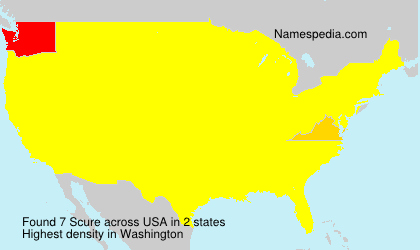 Surname Scure in USA Surname Scure in USA