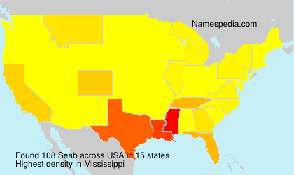 Surname Seab in USA