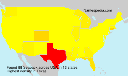 Surname Seaback in USA