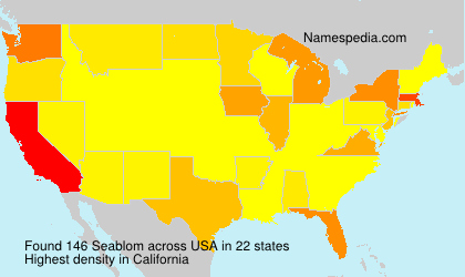 Surname Seablom in USA