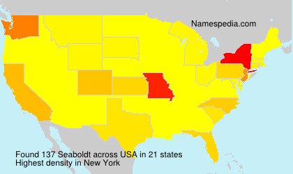 Surname Seaboldt in USA