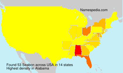 Surname Seabon in USA