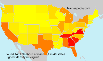 Surname Seaborn in USA