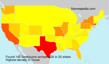 Surname Seabourne in USA