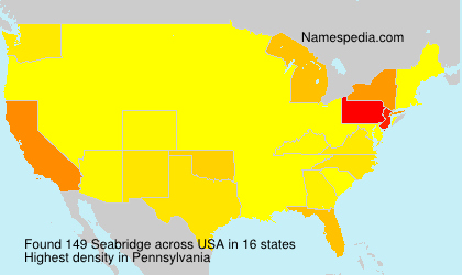 Surname Seabridge in USA