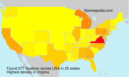 Surname Seabron in USA