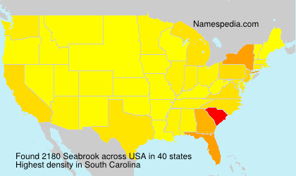 Surname Seabrook in USA