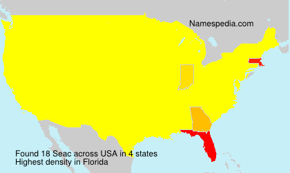 Surname Seac in USA