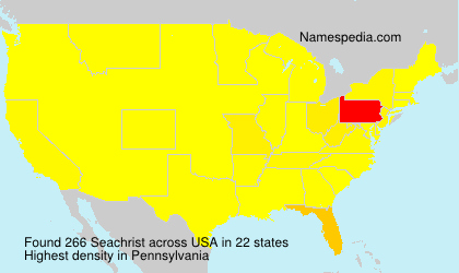 Surname Seachrist in USA