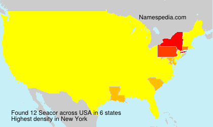 Surname Seacor in USA