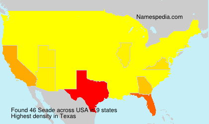 Surname Seade in USA