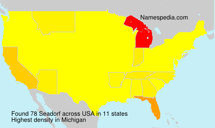 Surname Seadorf in USA