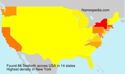 Surname Seaforth in USA
