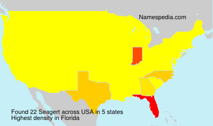 Surname Seagert in USA