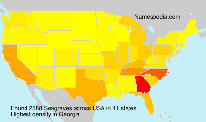 Surname Seagraves in USA