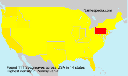Surname Seagreaves in USA