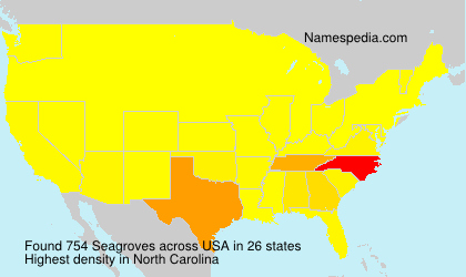Surname Seagroves in USA