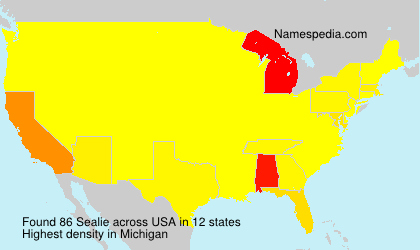 Surname Sealie in USA