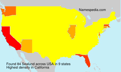 Surname Sealund in USA