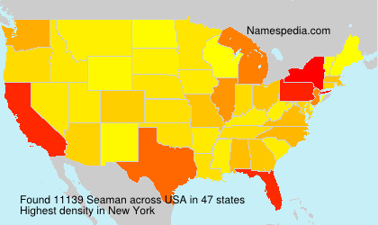 Surname Seaman in USA