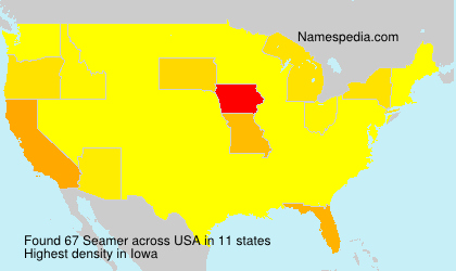 Surname Seamer in USA