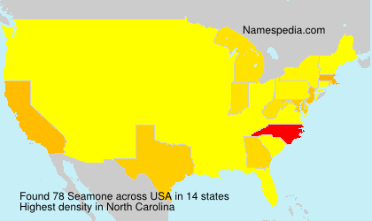 Surname Seamone in USA