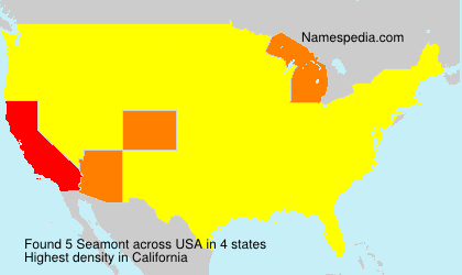 Surname Seamont in USA
