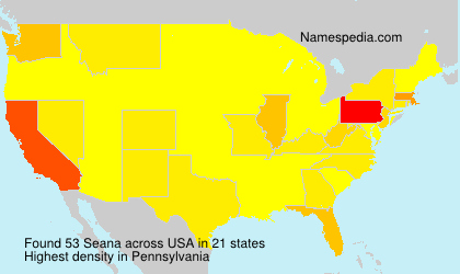 Surname Seana in USA